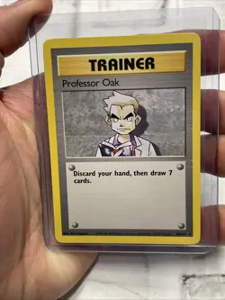 Pokemon TCG Professor Oak Base Set Unlimited Card 88/102 NM Near Mint Vintage - Image 1