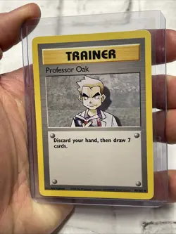 Pokemon TCG Professor Oak Base Set Unlimited Card 88/102 NM Near Mint Vintage - Image 2