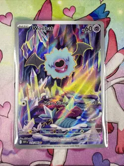 Pokemon TCG Woobat Illustration Rare 119/086 ENGLISH White Flare NM - Image 1