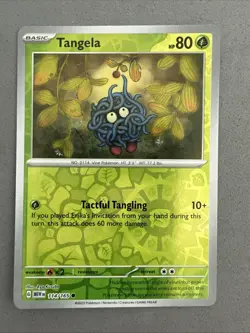 Pokemon TCG * Scarlet & Violet 151 * 114/165 Tangela C * REVERSE HOLO * NM - Image 1