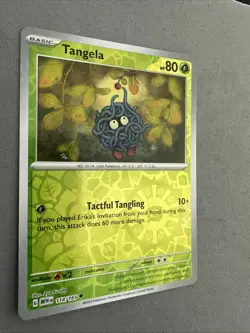 Pokemon TCG * Scarlet & Violet 151 * 114/165 Tangela C * REVERSE HOLO * NM - Image 2