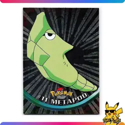 Metapod #11 - Holo Foil - Black Logo - 1999 Topps Pokemon Card - Image 1