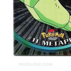 Metapod #11 - Holo Foil - Black Logo - 1999 Topps Pokemon Card - Image 2