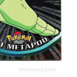 Metapod #11 - Holo Foil - Black Logo - 1999 Topps Pokemon Card - Image 3