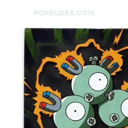 Magneton #82 - Holo Foil - 1st Print - 1999 Topps Pokemon Card - Image 4