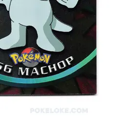 Machop #66 - Holo Foil - 1st Print - 1999 Topps Pokemon Card - Image 3