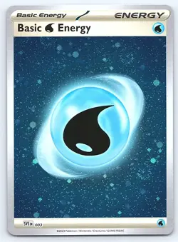 3 X Swirls - Pokemon Scarlet & Violet 151 Basic Water Energy HD Cosmos Holo NM - Image 1