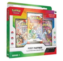 6x Pokemon TCG: First Partner Illustration Collection: Series 1 Presale 3/23 - Image 1