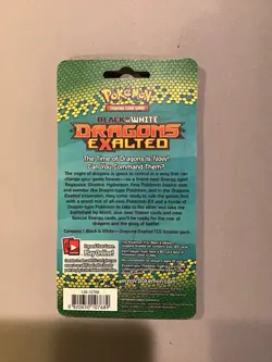 Pokemon Dragons Exalted Vintage Blister Pack Sealed Rayquaza Black & White - Image 2