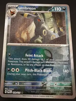 Pokemon TCG Umbreon 059/131 Sv: Prismatic Evolutions Master Ball Rare Holo - Image 2