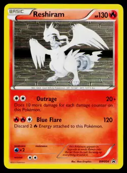 Reshiram - Holo #BW004 Promo Pokemon Black and White Promos NM - Image 1