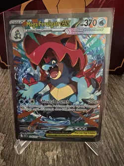 Pokemon TCG Mega Feraligatr EX 274/217 SIR English Ascended Heroes PACK FRESH NM - Image 1