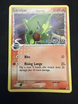 Larvitar 73/113 Delta Species Holo Stamped NM Vintage Pokemon TCG - Image 1
