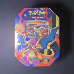 Pokemon TCG Mega Charizard Y EX Tin Factory Sealed Brand New In Hand - Image 1