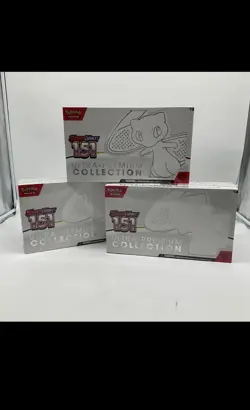 Lot (3) Pokemon TCG Scarlet Violet 151 Ultra Premium Collection Box Sealed UPC - Image 1