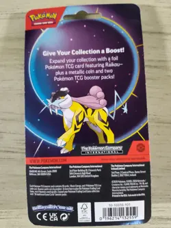 8 Pokemon Mega Evolution & Phantasmal Flames 2Pk Raikou Foil W/Coin (16Boosters) - Image 2