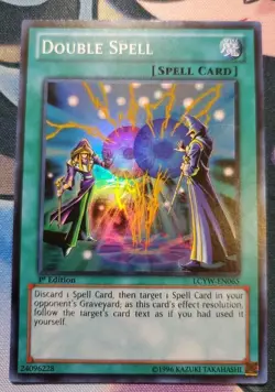 Yugioh 1X Double Spell - LCYW-EN065 - Super Rare 1st Edition - Image 1