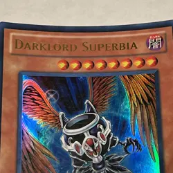 Yu-Gi-Oh Card - LC02-EN005 - DARKLORD SUPERBIA (ultra rare holo) - NM/Mint - Image 2