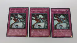 3x ATTACK REFLECTOR UNIT TRAP SOI-EN051 1ST EDITION COMMON YUGIOH NM UNPLAYED - Image 1