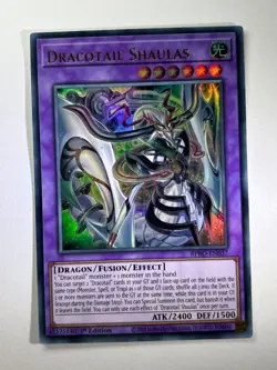 Dracotail Shaulas BPRO-EN037 Ultra Rare 1st Edition YuGiOh Card NM - Image 1