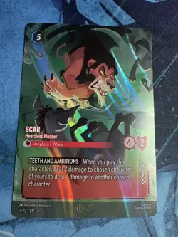 Disney Lorcana Scar - Heartless Hunter Store Championship Promo - Image 1