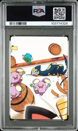 PSA 9 POKEMON JAPANESE CARDDASS ZUKAN PIKACHU GOLD/SILVER ADVENTURE CARD 029 548 - Image 2