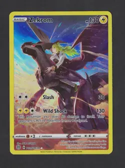 Pokemon TCG Zekrom TG05/TG30 Brilliant Stars Trainer Gallery Card - Image 1