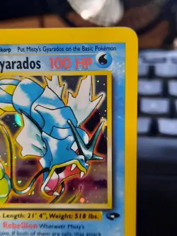 Misty's Gyarados 13/132 Holo Gym Challenge Lightly Played(LP) Pokemon Card - Image 4