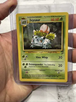 Ivysaur 44/130 Uncommon - Base Set 2 Pokemon Card NM/MT Nintendo WOTC Vintage - Image 1