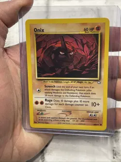 Pokemon Onix Common Unlimited Neo Genesis 69/111 NM/MT Pokemon Card Vintage Vtg - Image 1