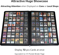 Premium 2300 Pockets Card Binder, Large 36-Pocket 2000+ Ringless Trading Card Al - Image 3