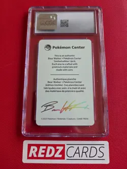 CGC 9 Leafeon Poke Center X Bear Walker Skateboard COA Graded Pokemon Card MINT - Image 2