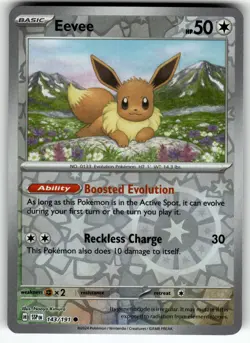 Eevee 143/191 SV08: Surging Sparks NM Pokemon Card TCG - Image 1
