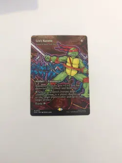 Leo's Katana - Sword of Sinew and Steel (Borderless) TMNT Regular NM MTG - Image 1
