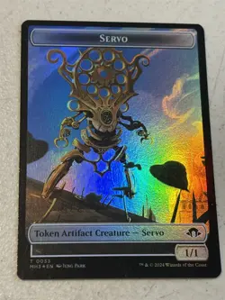 mtg foil token Bird // Servo, 0009/0033, Modern Horizons 3, unplayed - Image 2