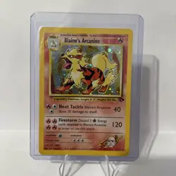 Pokemon TCG Blaine's Arcanine Holo Rare Gym Challenge 1/132 - Image 1
