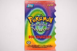 Pokemon CHARIZARD 6 of 12 1st Print Embossed Blue Logo #6 - Image 3
