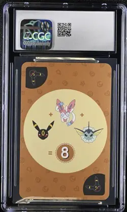 CGC 8 KOREAN POKEMON UMBREON POINT SALAD EEVEE EVOLUTION 2019 PLAYING CARD 83 - Image 2