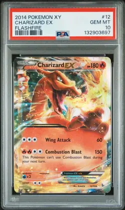 2014 POKEMON XY FLASHFIRE #12 CHARIZARD EX PSA 10 - Image 1