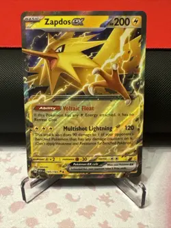 Pokemon TCG Scarlet & Violet 151 Zapdos EX 145/165 Double Rare Holo - Image 1