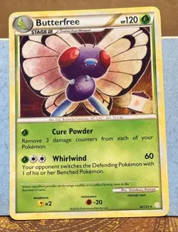 2010 Pokemon TCG HeartGold and SoulSilver #16 Butterfree R - Image 1