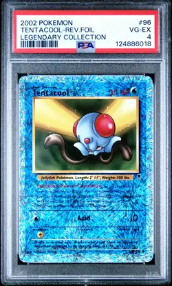 2002 POKEMON LEGEND COLL #96 TENTACOOL-REVERSE FOIL PSA 4 - Image 1