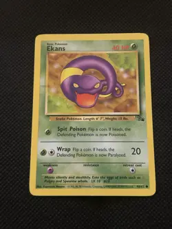 Pokemon Error Misprint Ink Line Printer Hickey 1999 Ekans Fossil WOTC Vintage - Image 2