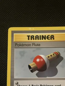 Pokemon Error Misprint Ink Blot Double Printer Hickey 1999 Pokemon Flute Base - Image 1