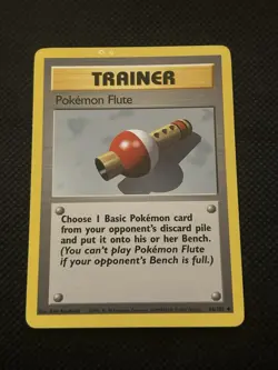 Pokemon Error Misprint Ink Blot Double Printer Hickey 1999 Pokemon Flute Base - Image 2