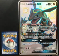 Rayquaza GX JUMBO 177a/168 PROMO Hidden Fates Oversized Pokemon Card HOLO NM - Image 1