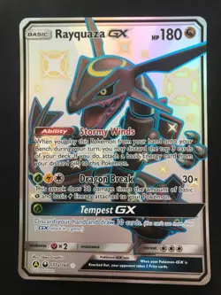 Rayquaza GX JUMBO 177a/168 PROMO Hidden Fates Oversized Pokemon Card HOLO NM - Image 2