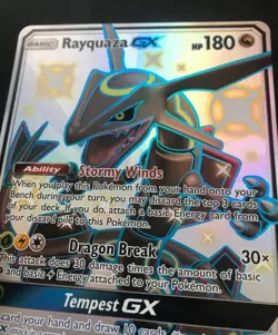 Rayquaza GX JUMBO 177a/168 PROMO Hidden Fates Oversized Pokemon Card HOLO NM - Image 3