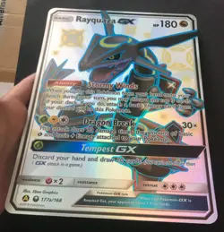 Rayquaza GX JUMBO 177a/168 PROMO Hidden Fates Oversized Pokemon Card HOLO NM - Image 4
