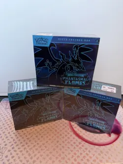 Pokemon Phantasmal Flames Set – 3 ETBs, 2 Booster Bundles, 1 Blister Pack - new - Image 2